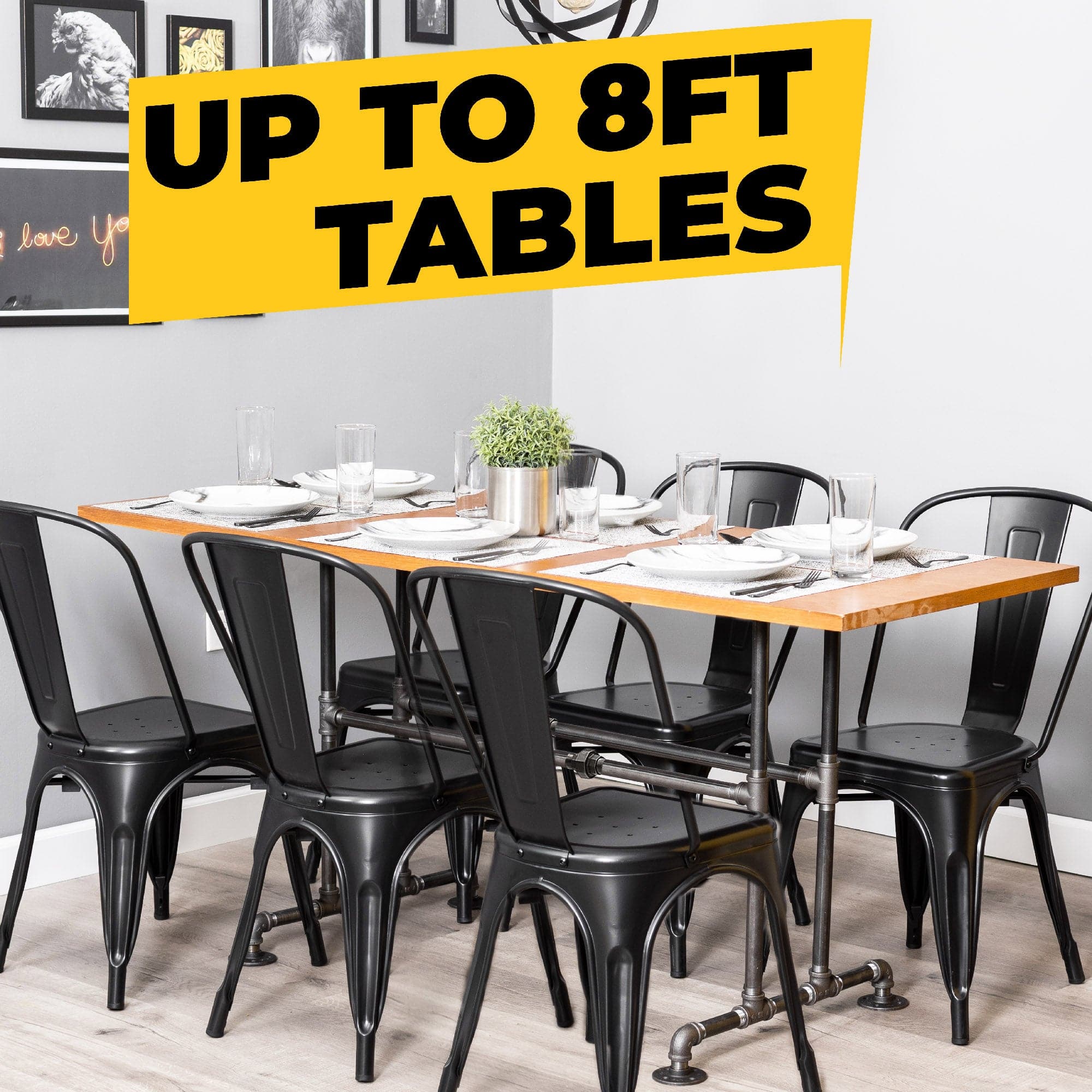 Bridge Kitchen Table By PIPE DECOR