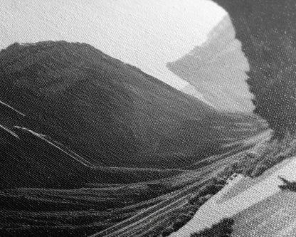 Framed Canvas Print of Cowboys Riding through Canyon, Western Wall Art for Living Room or Bedroom, Unique Home Decor